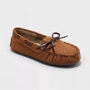 Boys' Lionel Moccasin Slippers Chestnut- Cat & Jack™